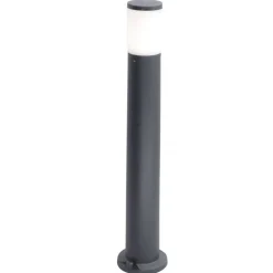 Lampioni Da Giardino-Top Light Lampione palo da giardino moderno nero anti corrosione loano