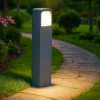 Lampioni Da Giardino-Selezionato da Mazzolaluce Lampione per esterni moderno grafite led 13w 3000k ip65
