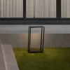 Lampioni Da Giardino-Selezionato da Mazzolaluce Lampione per esterno squadrato nero moderno led 9w 3000k