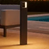Lampioni Da Giardino-Selezionato da Mazzolaluce Lampione per giardino moderno grigio led 3000k a rettangolo smussato