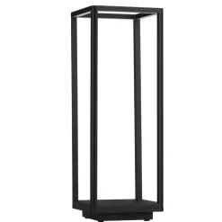Lampioni Da Giardino-Selezionato da Mazzolaluce Lampione quadrato nero moderno da giardino led 9w 3000k