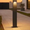 Lampioni Da Giardino-Selezionato da Mazzolaluce Lampione rettangolare da giardino led 3000k moderno color nero