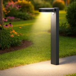 Lampioni Da Giardino-Selezionato da Mazzolaluce Lampione solare led 3000k con picchetto da giardino con sensore movimento