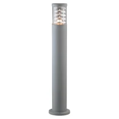 Lampioni Da Giardino-Ideal Lux Lampione tronco pt1 h80 grigio paletto grigio da esterni ip65 per giardino
