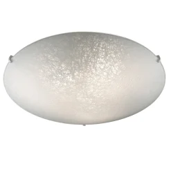 Plafoniere Moderne-Ideal Lux Lana pl3 plafoniera 40cm vetro serigrafato per camera da letto
