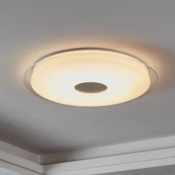 Plafoniere Moderne-Eglo Lanciano z plafoniera tonda moderna 77cm led da 2700k a 6500k
