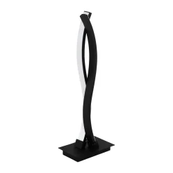 Lampade Da Tavolo-Eglo Lasana lampada da tavolo moderna nera per soggiorno