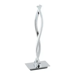 Lampade Da Tavolo-Eglo Lasana lampada design da tavolo moderna led 10w 3000k cromo