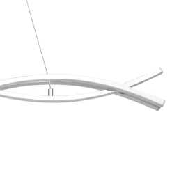 Lampadari Moderni-Eglo Lasana lampadario design led 39w 3000k per soggiorno moderno