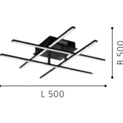 Plafoniere Moderne-Eglo Lasana plafoniera per camera da letto moderna led 21w 3000k