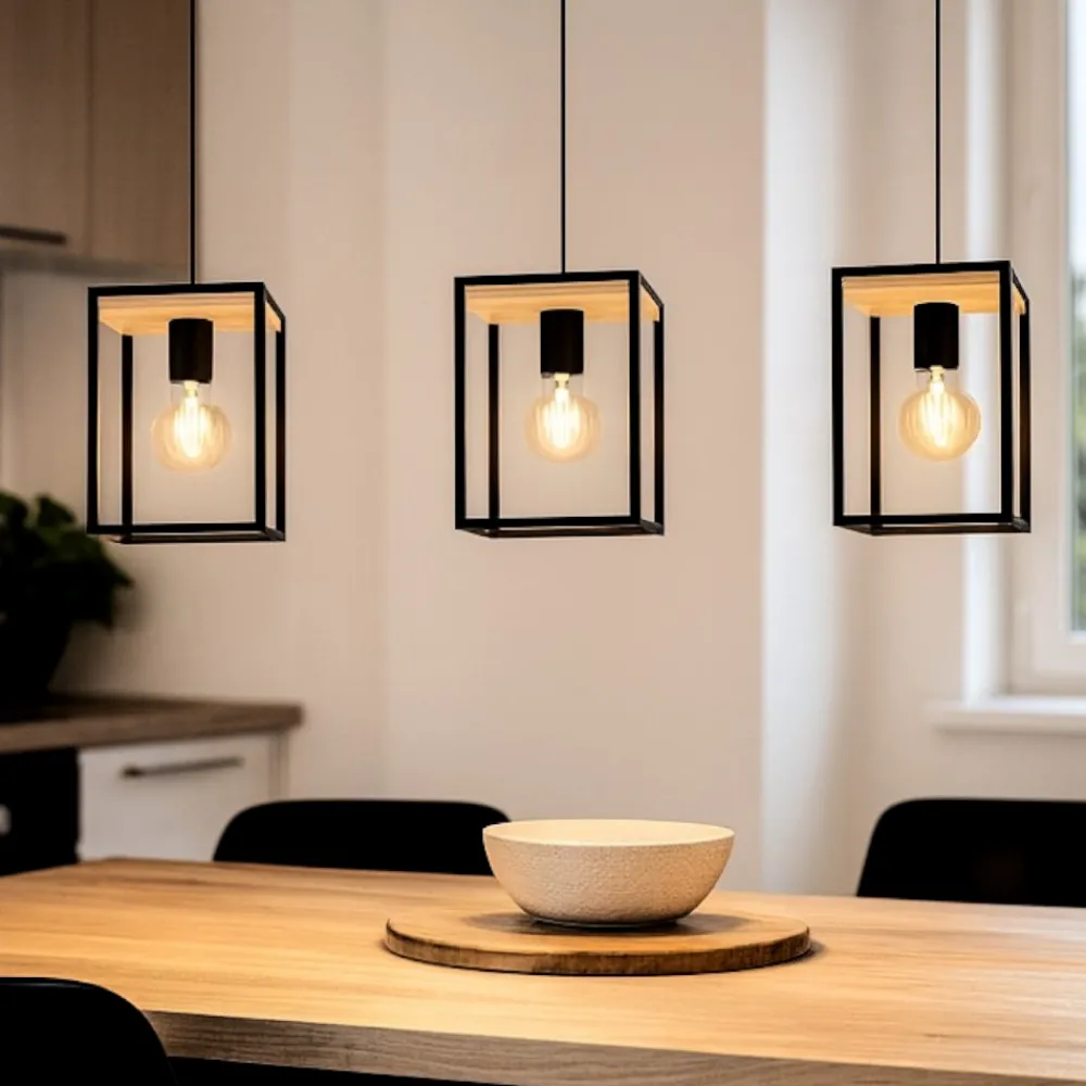 Lampadari Cucina-Eglo Libertad lampadario per tavolo da cucina 3 luci