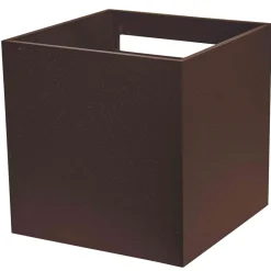 Applique Da Esterno-Life Electronics Life applique cubo da esterno led 7w 4000k marrone fp