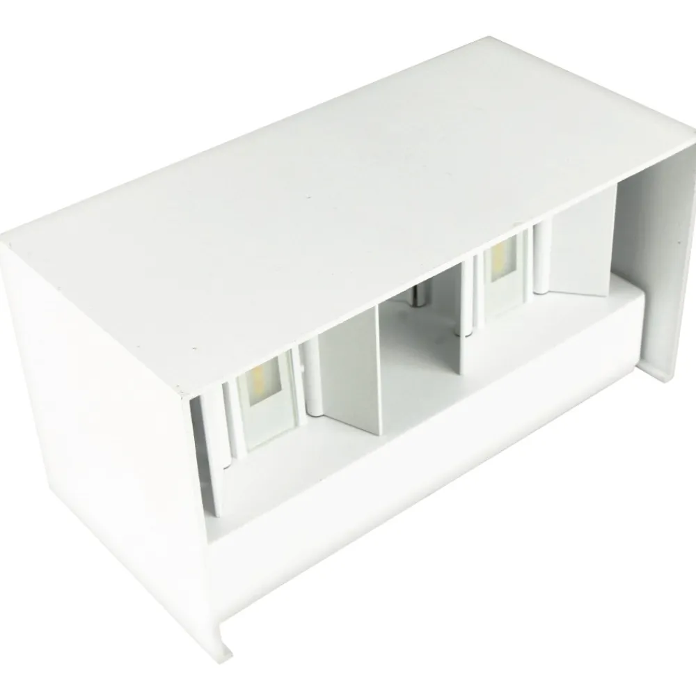 Applique Da Esterno-Linea Light Life applique da esterno bianco rettangolare 20w 3000k 4000k 5000k
