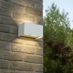 Applique Da Esterno-Linea Light Life applique da esterno bianco rettangolare 20w 3000k 4000k 5000k