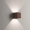 Applique Da Esterno-Life Electronics Life applique da esterno cubo marrone led 7w 3000k fp