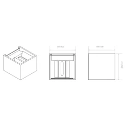 Applique Da Esterno-Life Electronics Life applique da esterno cubo marrone led 7w 3000k fp