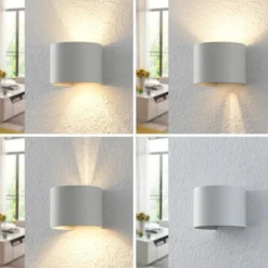 Applique Da Esterno-Selezionato da Mazzolaluce Life applique da esterno rotonda led 7w 3000k bianco moderno