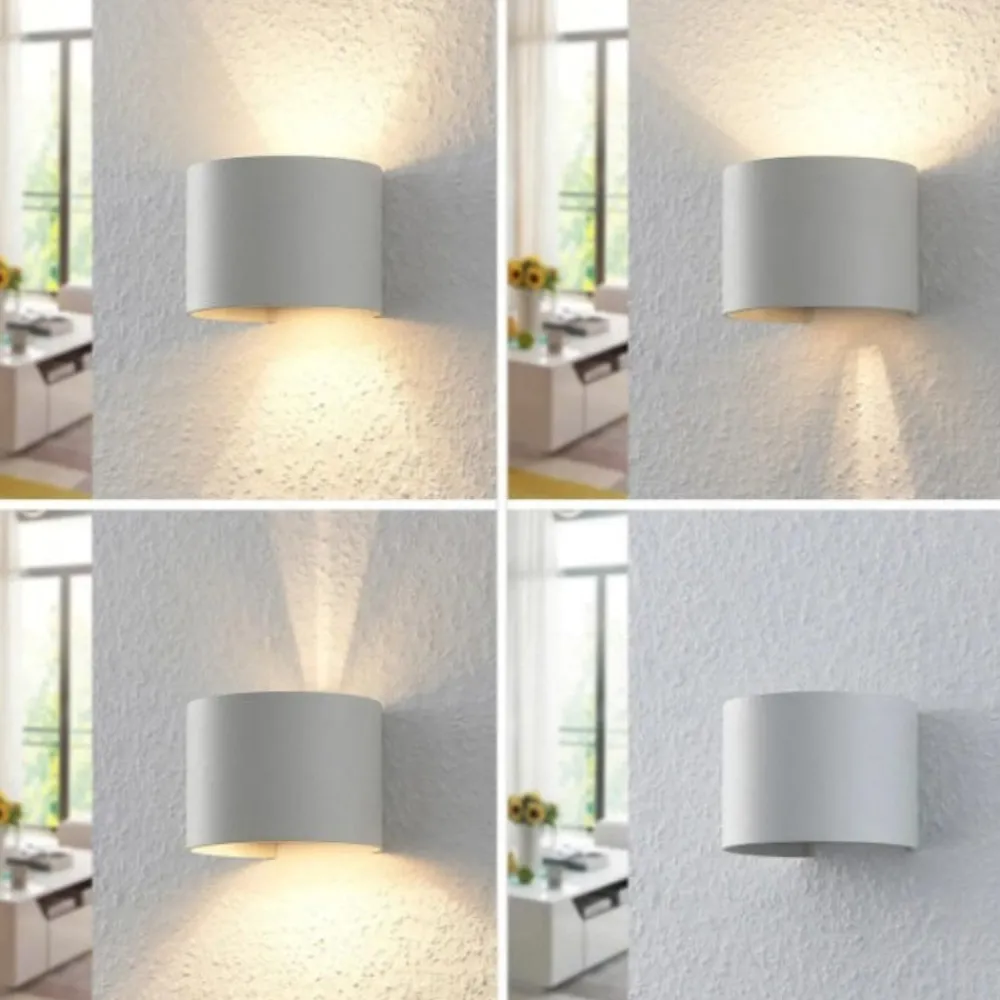 Applique Da Esterno-Selezionato da Mazzolaluce Life applique da esterno rotonda led 7w 3000k bianco moderno
