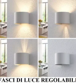 Applique Da Esterno-Life Electronics Life applique ip54 da esterno grigio antracite 7w 4000k