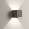 Applique Da Esterno-Life Electronics Life applique per esterno cubo led 12w tricolor grigio antracite ip65