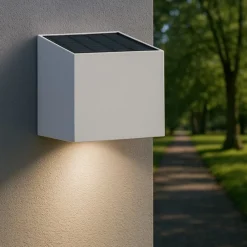 Applique Da Esterno-Life Electronics Life applique solare da esterno crepuscolare led 5w 3000k