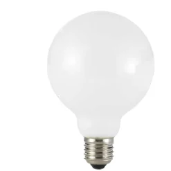 Lampadine Led-Life Electronics Life lampadina globo milky e27 8.5w 3000k 1055lm vetro bianco
