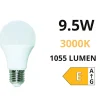 Lampadine Led-Life Electronics Life lampadina led e27 9,5w 3000k goccia 1055lm bianca ottica 280