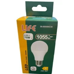 Lampadine Led-Life Electronics Life lampadina led e27 9,5w 3000k goccia 1055lm bianca ottica 280