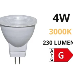 Lampadine Led-Life Electronics Life lampadina led gu4 4w 3000k ottica 38 310lm 39.915014c