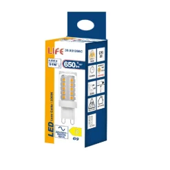 Lampadine Led-Life Electronics Life lampadina led g9 4.8w 3000k 650lm ottica 300