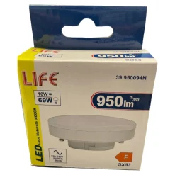 Lampadine Led-Life Electronics Life lampadina led gx53 10w 4000k 950lm