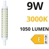 Lampadine Led-Life Electronics Life lampadina led r7s 9w 3000k 1050lm ottica 360 118mm
