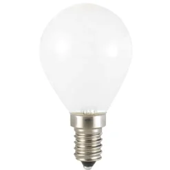Lampadine Led-Life Electronics Life lampadina mini sfera e14 4,5w 4000k 470lm vetro bianco milky