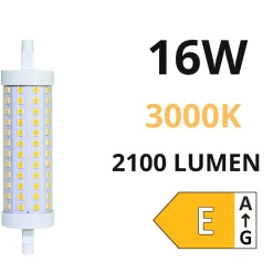 Lampadine Led-Life Electronics Life lampadina r7s led 16w 3000k 118mm 2100lm ottica 320