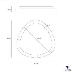 Plafoniere Moderne-Vivida International Lifering vivida plafoniera led bianca 3000k 4000k dimmerabile design minimal