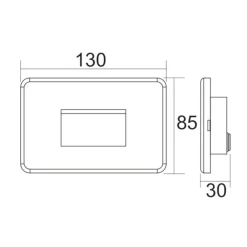 Segnapasso Led-Life Electronics Life segnapasso led cassetta 503 ip65 3000k-4200k-6500k per esterno