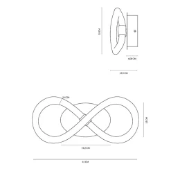 Applique Da Parete-Vivida International Lightline vivida applique led 12w 3000k moderno