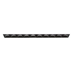 Faretti Da Incasso-Ideal Lux Lika fi trimless faretto led incasso per controsoffitto nero 10 luci 20w 3000k 220v