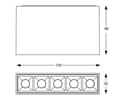 Plafoniere Moderne-Ideal Lux Lika pl plafoniera con faretti led 12w 3000k bianca