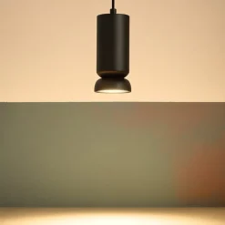 Lampade A Sospensione-Ondaluce Lilium lampada a sospensione nero gu10 per tavolo da pranzo