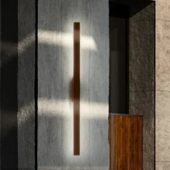 Applique Da Esterno-Ideal Lux Linea ap d144 applique da esterno led 3000k marrone