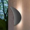 Applique Da Esterno-Linea Light alba applique da esterno grigia design ondulato led ip65