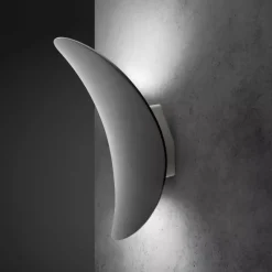 Applique Da Parete-Linea Light alba applique moderna led 3000k nera