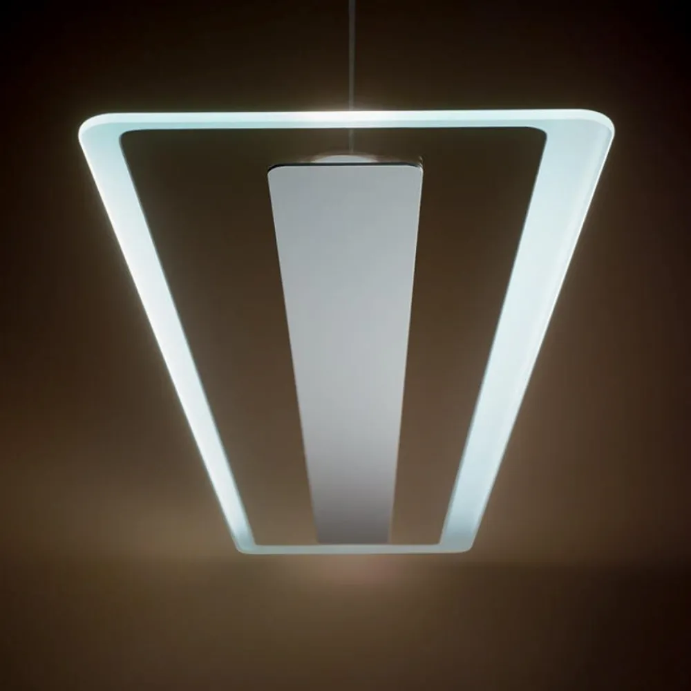 Lampadari Moderni-Linea Light antille lampadario bianco moderno led 45w 3000k