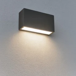 Applique Da Parete-Linea Light applique box w1 finitura cemento led 6w 4000k mono emissione