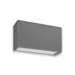 Applique Da Parete-Linea Light applique box w1 finitura cemento led 6w 4000k mono emissione