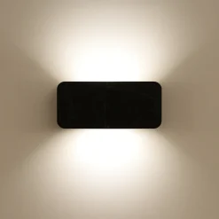 Applique Da Parete-Linea Light applique gemini w1 nera led 14w 2700k bi emissione