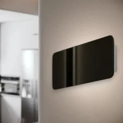 Applique Da Parete-Linea Light applique gemini w1 nera led 14w 2700k bi emissione