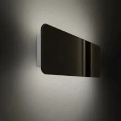 Applique Da Parete-Linea Light applique gemini w1 nera led 14w 2700k bi emissione
