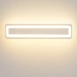 Applique Da Parete-Linea Light applique led 28w 3000k antille s bianco moderna